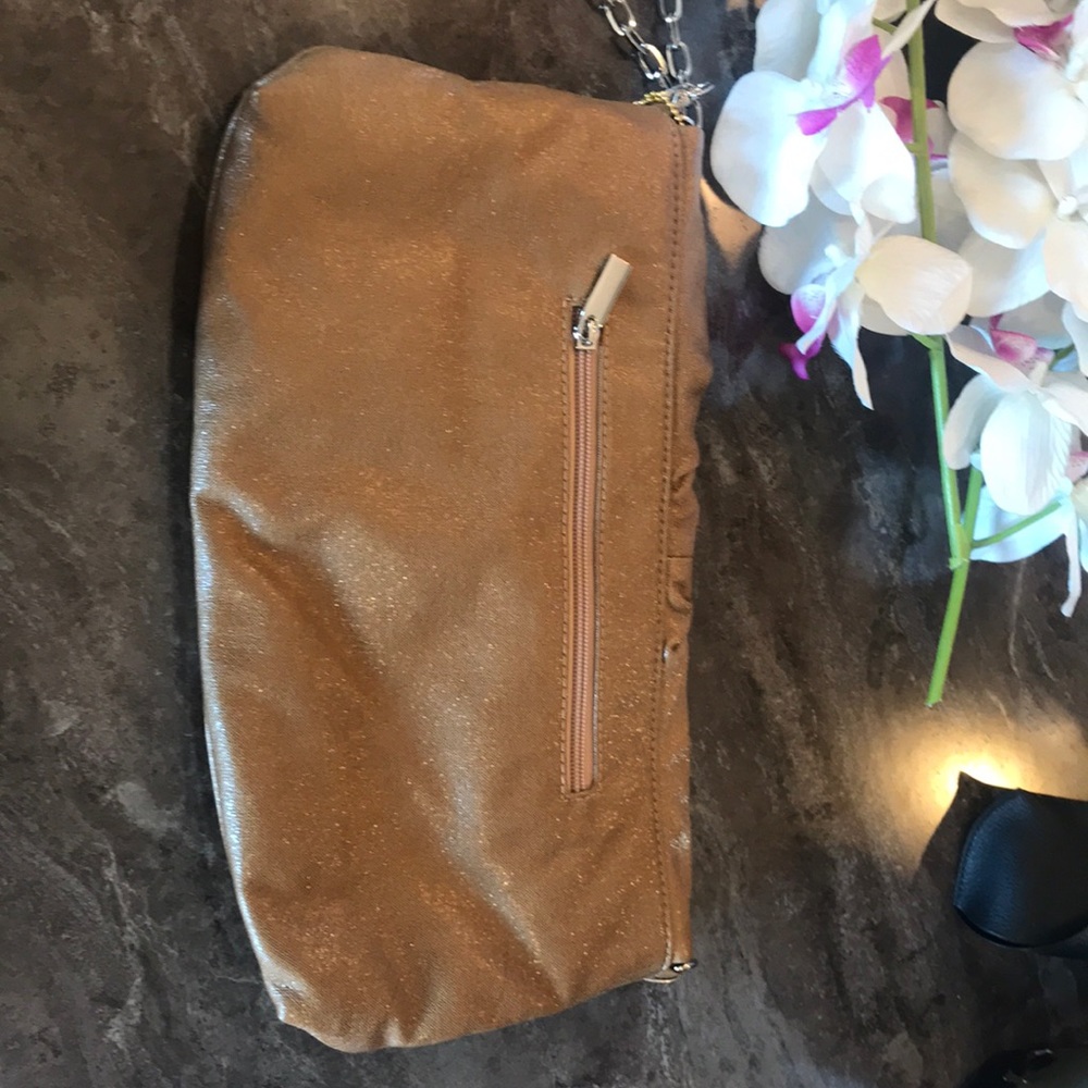 Gold Shimmer Big Buddha Clutch Purse - Picture 6 of 6